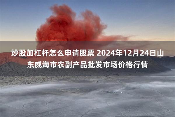 炒股加杠杆怎么申请股票 2024年12月24日山东威海市农副产品批发市场价格行情